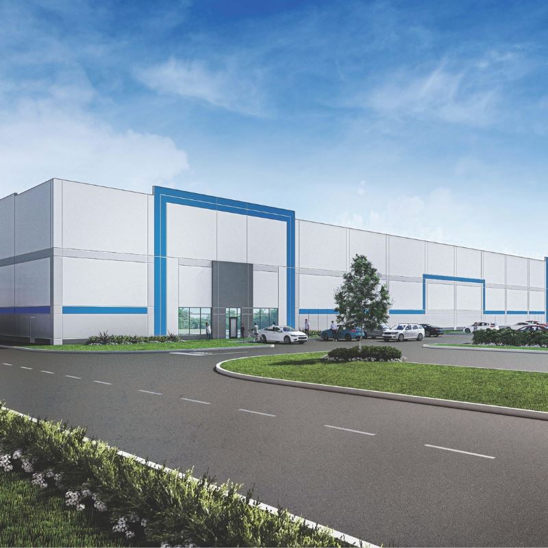 Rendering of Steel 70 Industrial Building